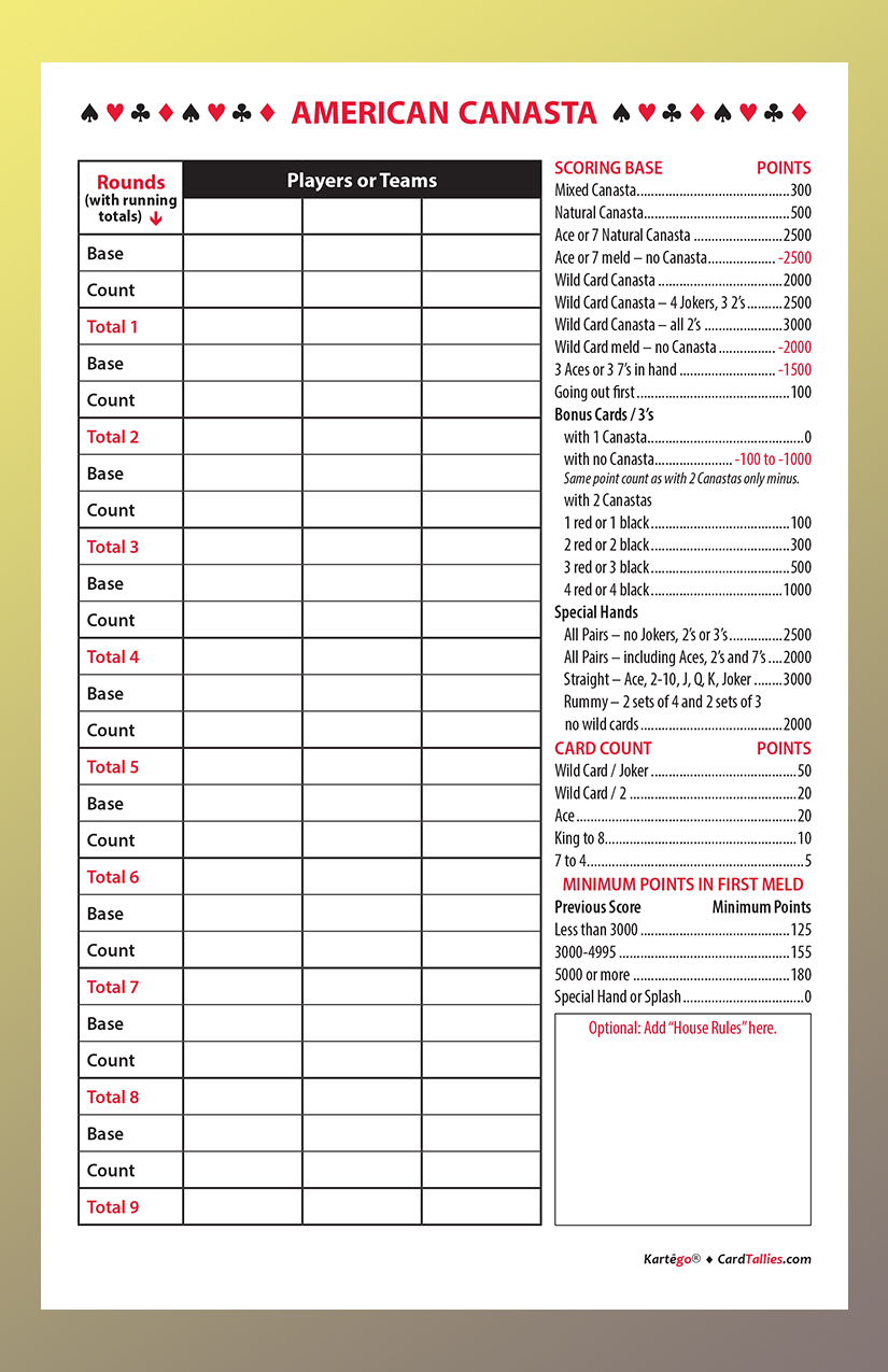 score sheet graphic